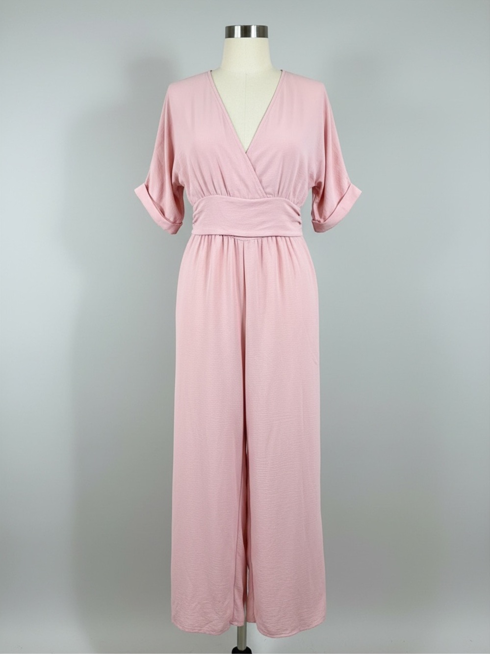 Women’s Surplice Wide-Leg Jumpsuit - Size: M